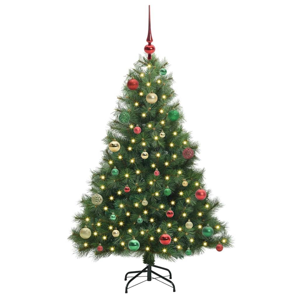 Vidaxl - Sapin de Noël artificiel avec 150 LED Vert 150 cm PE et PVC vidaXL 3397778 - Image 4