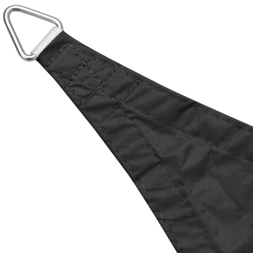 Voile d'ombrage parasol en tissu oxford rectangulaire 4 x 6 m anthracite - Imagen 3