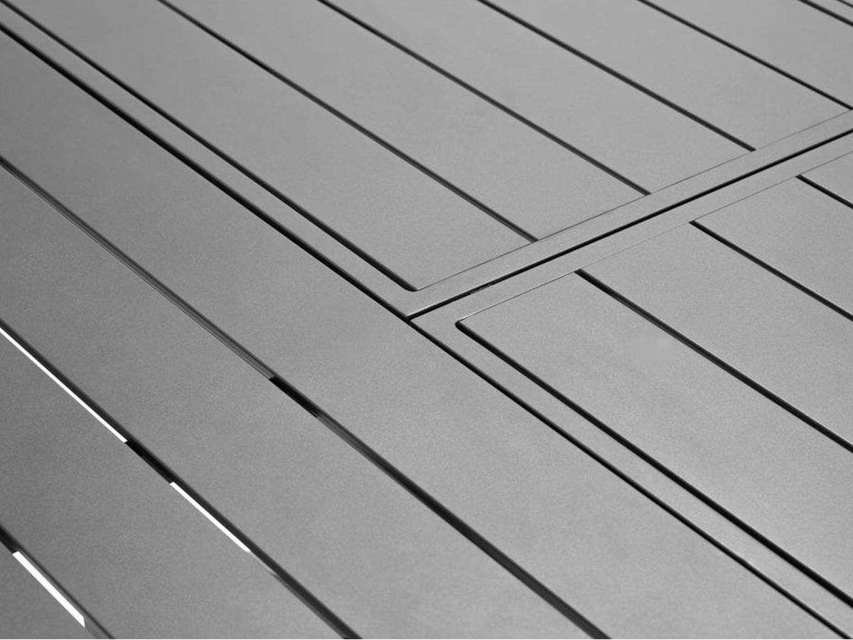 Table de jardin ronde extensible en aluminium Palma 8/10 places + 6 chaises Fuerte Ventura - Jardiline - Image 7