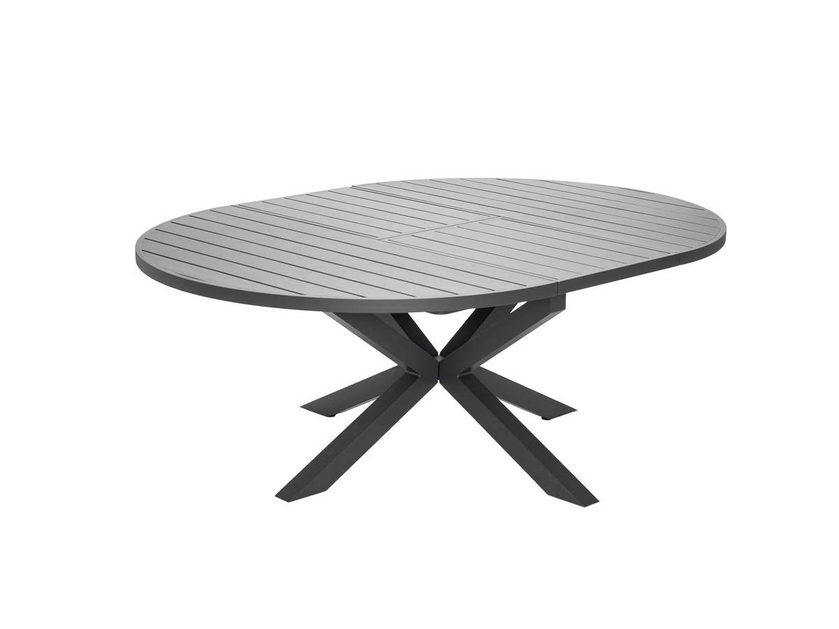 Table de jardin ronde extensible en aluminium Palma 8/10 places + 6 chaises Fuerte Ventura - Jardiline - Image 9