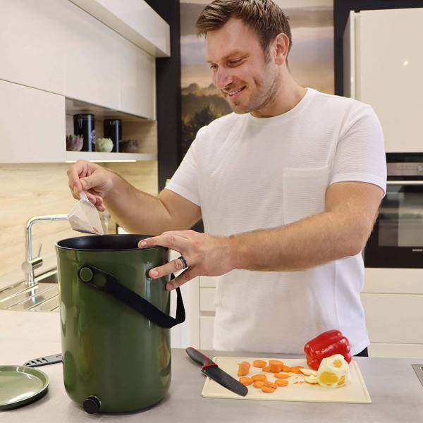 Ferme Du Moutta - Bokashi Organko 2 Olive (9,6L) + 1 kg d'Activateur EM-1 - Imagen 2
