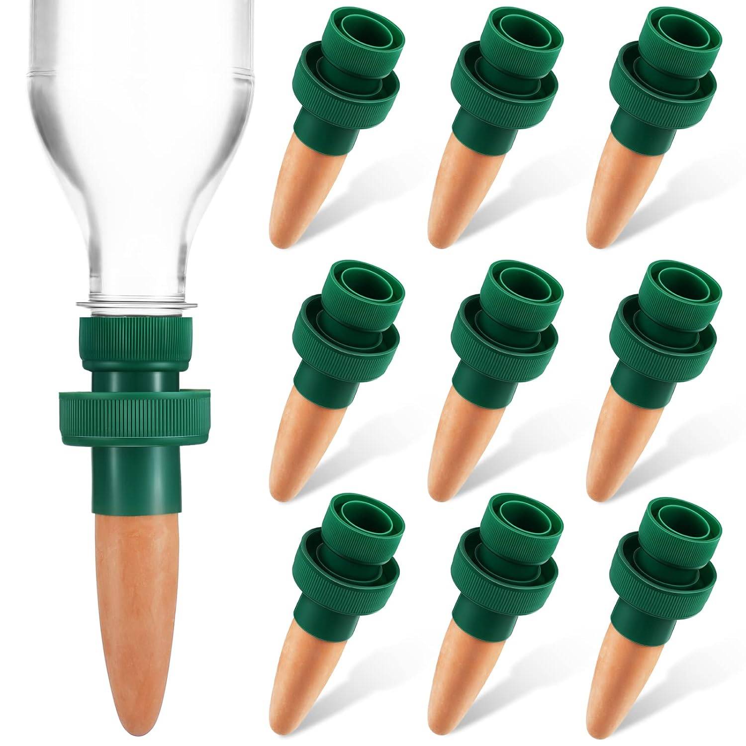 Arrosage automatique，Bouteilles d'irrigation goutte à goutte, piquets d'arrosage pour plantes,  (10 pièces) Arroseur-Lytech - Image 1