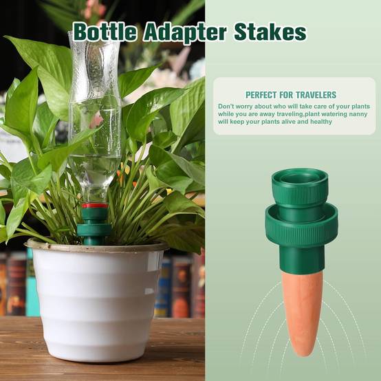 Arrosage automatique,Bouteilles d'irrigation goutte à goutte, piquets d'arrosage pour plantes, (10 pièces) Arroseur-Lytech - Image 5