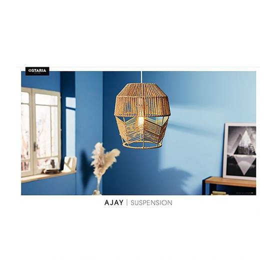 Ostaria - Suspension en corde Ajay naturelle Ostaria - Image 2