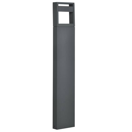 Borne de jardin LED aluminium gris foncé 16 x 5 x 90 cm - PANGIVO - Image 10