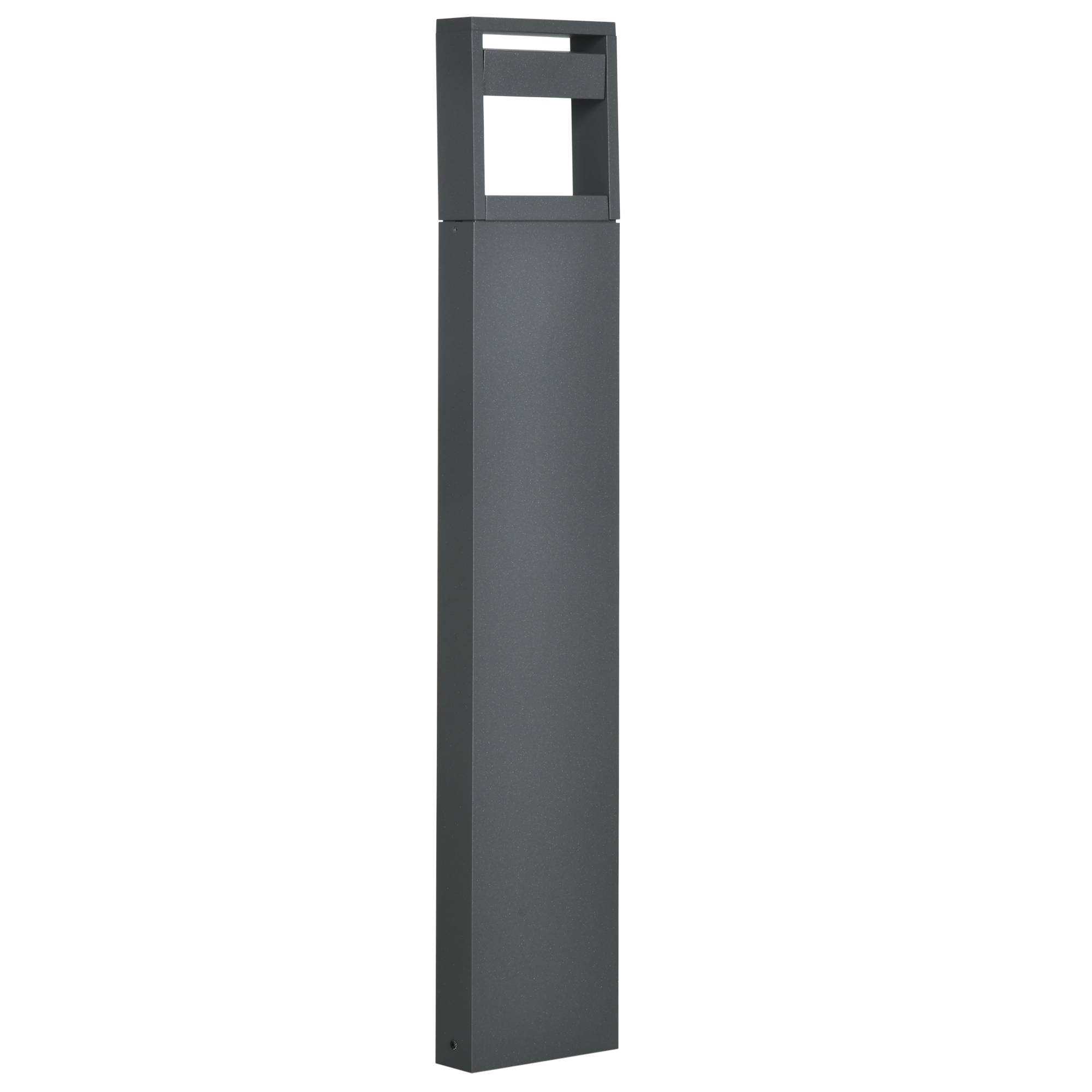 Borne de jardin LED aluminium gris foncé 16 x 5 x 90 cm - PANGIVO - Image 10