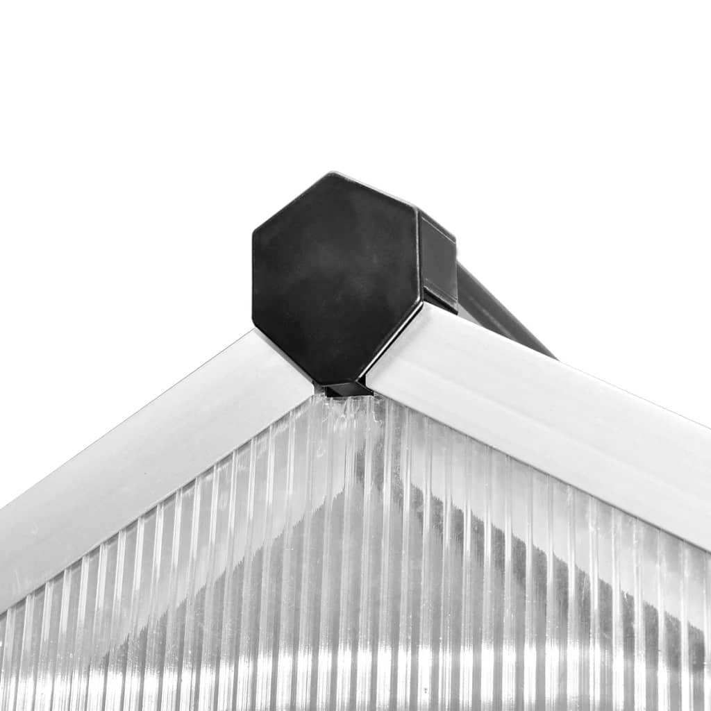 Serre Jardin Polycarbonate Aluminium Culture Hivernage 4,6m² Transparente - ComfortXL Outdoor Living - Image 7