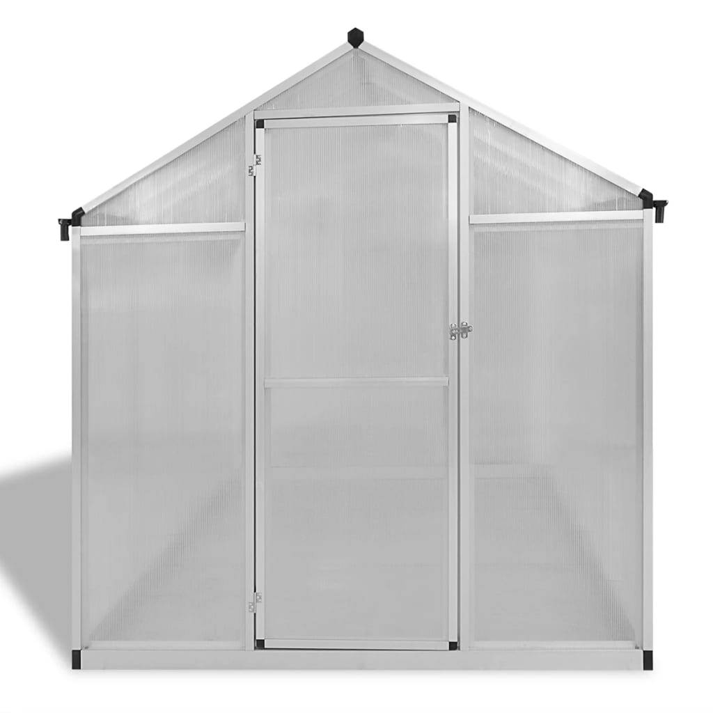 Serre Jardin Polycarbonate Aluminium Culture Hivernage 4,6m² Transparente - ComfortXL Outdoor Living - Image 3