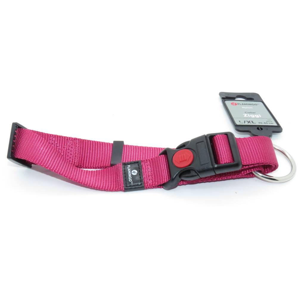 Collier Ziggi rouge cerise 45 -65 cm. 25 MM . taille L pour chien. - Image 3