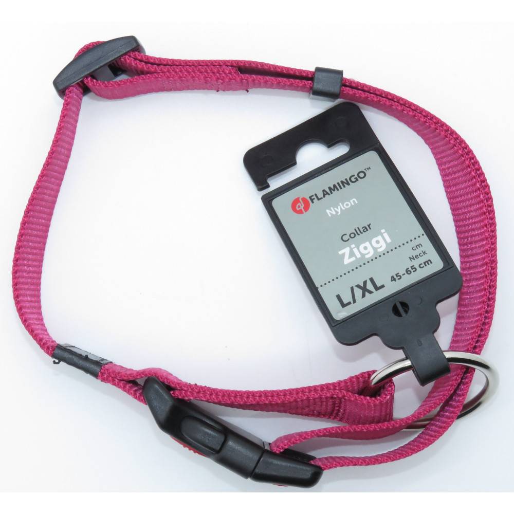 Collier Ziggi rouge cerise 45 -65 cm. 25 MM . taille L pour chien. - Image 1