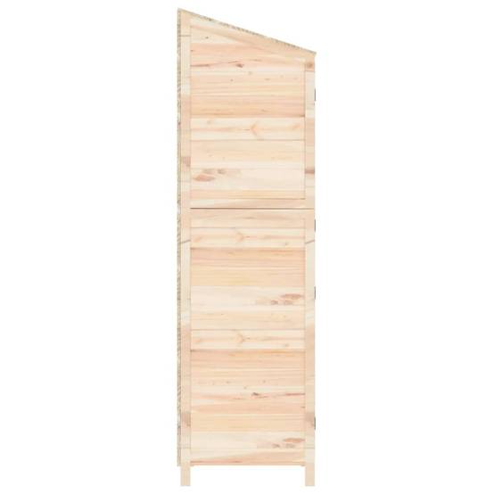 Abri de jardin 0.29m² - Cabane de jardin - Remise de jardin 55x52x174,5 cm Bois de sapin solide MAISON CHIC - Image 5