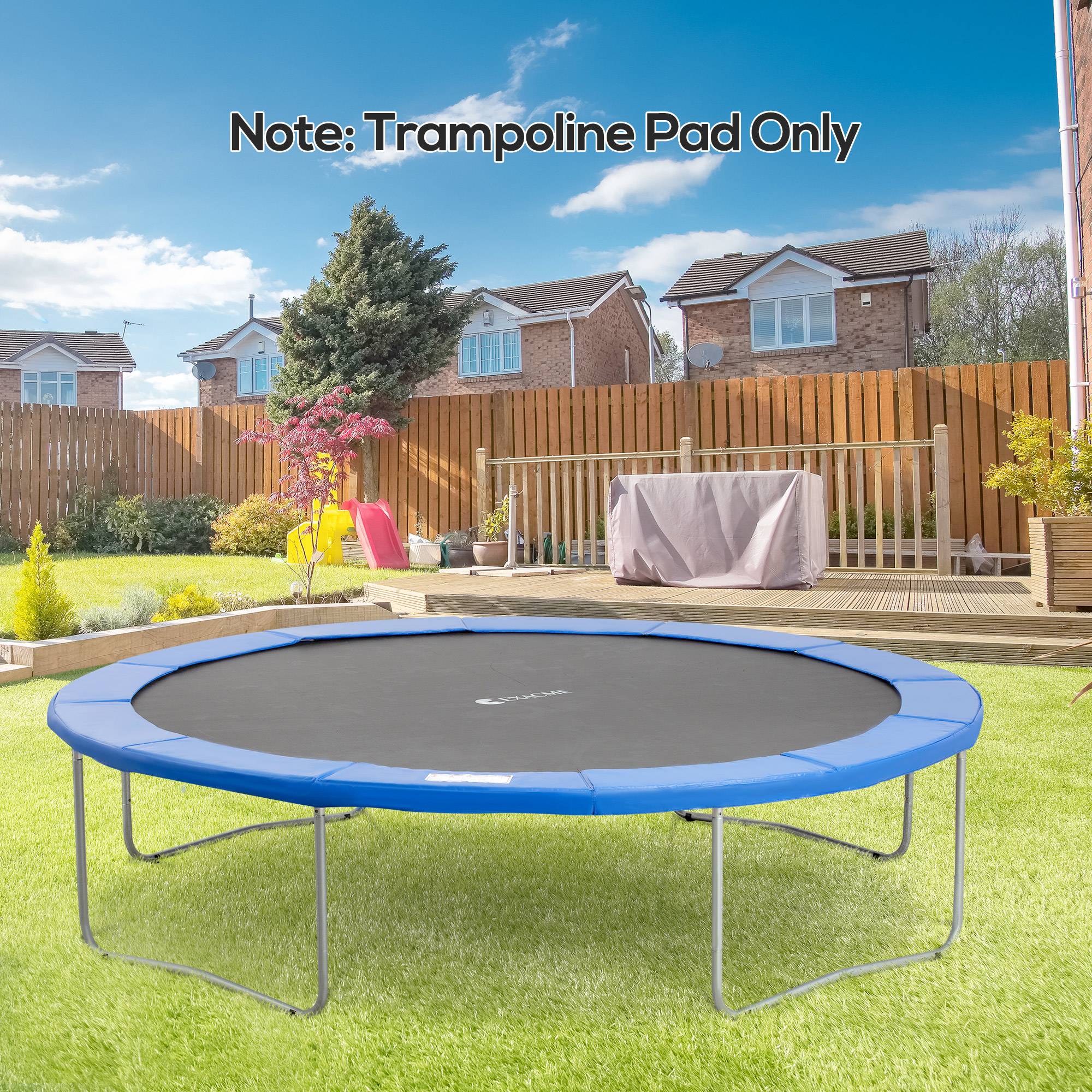 Homcom - Couvre-ressort trampoline Ø 366 cm PVC PE haute densité rembourrage 15 mm bleu - HOMCOM - Imagen 2