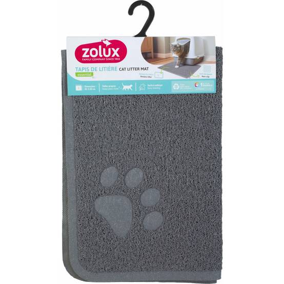 Zolux - Tapis d'hygiène 60 x 90 cm gris pour maison de toilette chat - Image 2