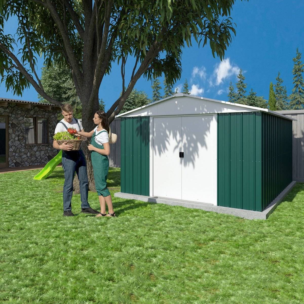 Yardmaster - Abri de jardin métal 12,00m² 1013GEYZ Yardmaster - Image 9