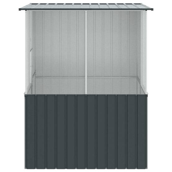Petite Volière Jardin Acier Galvanisé 154x154cm Anthracite - ComfortXL Outdoor Living - Image 5