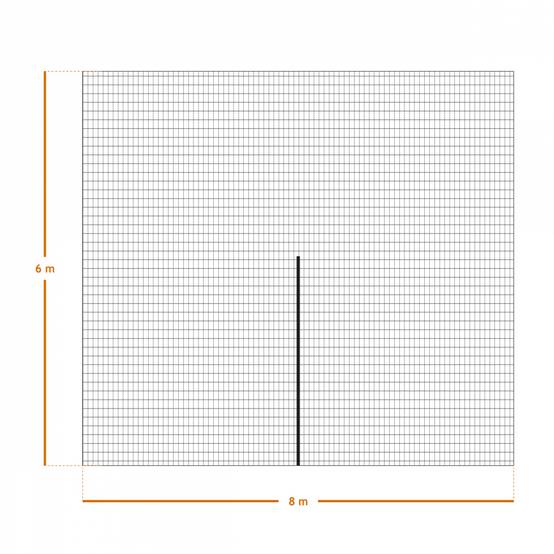 Filet de récolte pour olives ou autres avec oeillets et ouverture tronc - 6 x 8 m - Vert - Linxor - Image 2
