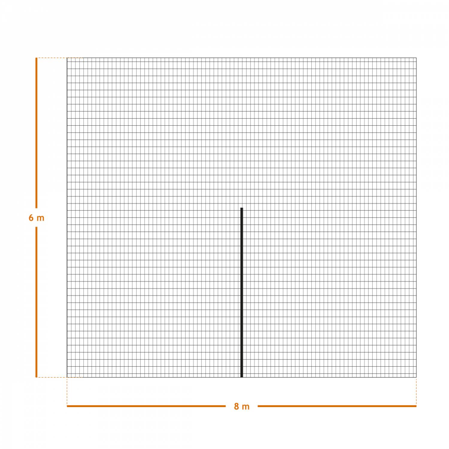 Filet de récolte pour olives ou autres avec oeillets et ouverture tronc - 6 x 8 m - Vert - Linxor - Image 2