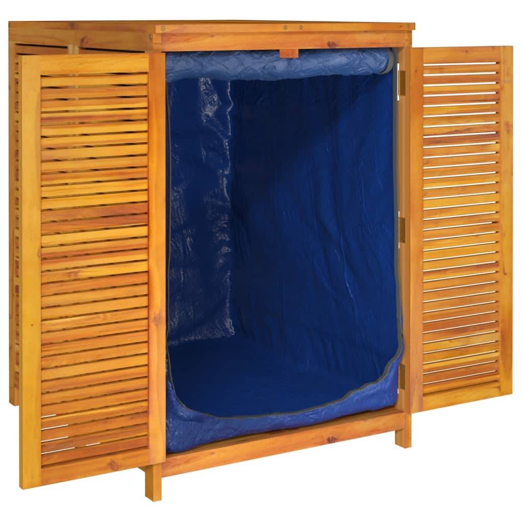 Helloshop26 - Coffre boîte meuble de jardin rangement 70 x 87 x 104 cm bois massif d'acacia - Imagen 3