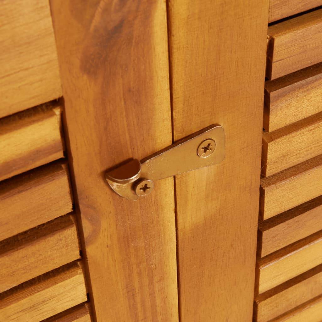 Helloshop26 - Coffre boîte meuble de jardin rangement 70 x 87 x 104 cm bois massif d'acacia - Imagen 6