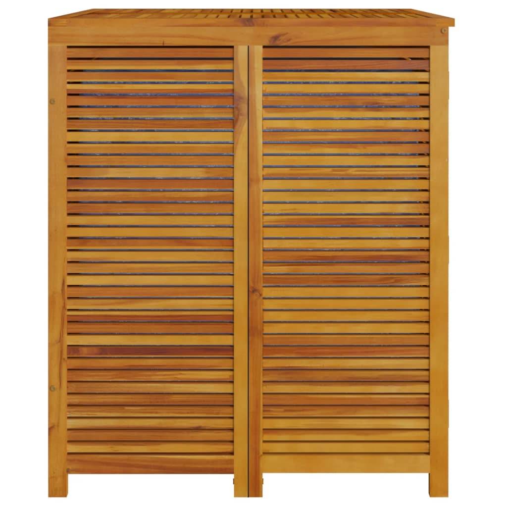 Helloshop26 - Coffre boîte meuble de jardin rangement 70 x 87 x 104 cm bois massif d'acacia - Imagen 4