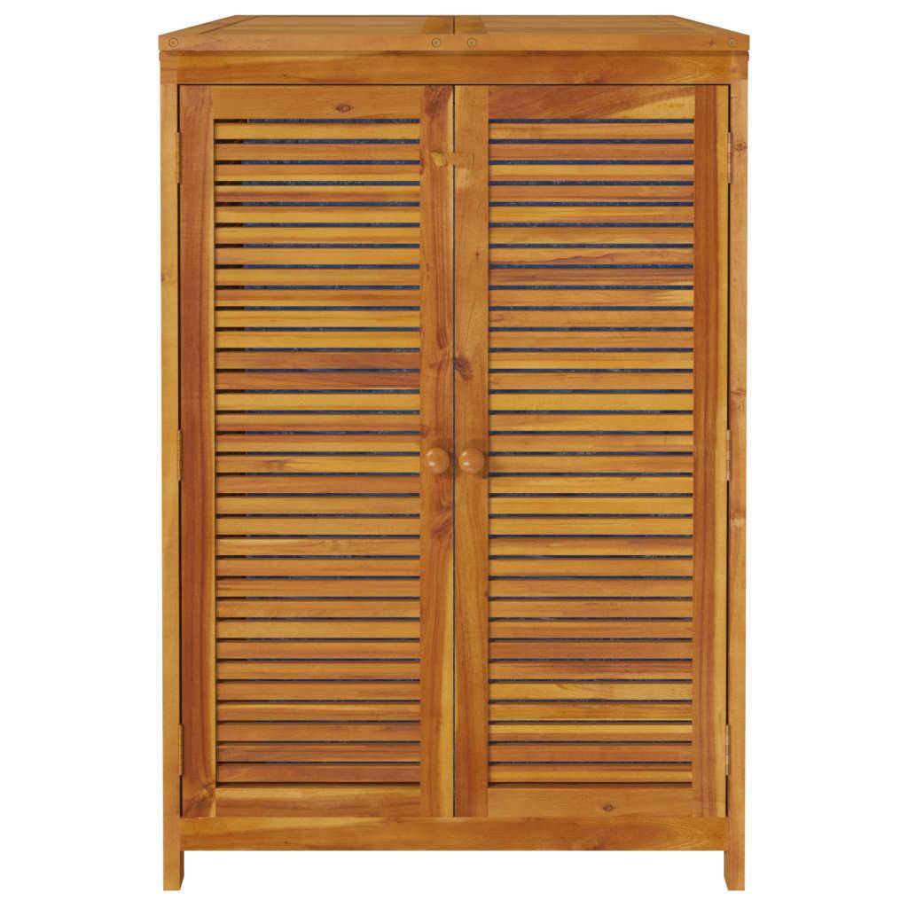 Helloshop26 - Coffre boîte meuble de jardin rangement 70 x 87 x 104 cm bois massif d'acacia - Imagen 5