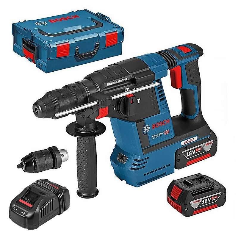 Bosch - Perforateur sans fil GBH 18V-26F Professional - BOSCH - avec 2 batteries 18V 6.0Ah - chargeur rapide - accessoires - Mallette L-Boxx - 0611910002 - Imagen 1