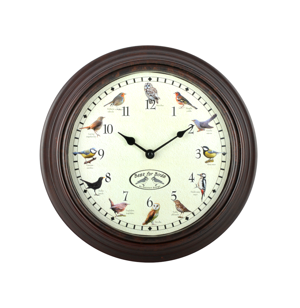 Horloge murale - Chants oiseaux - D 30,1 cm x H 4,5 cm - Image 1