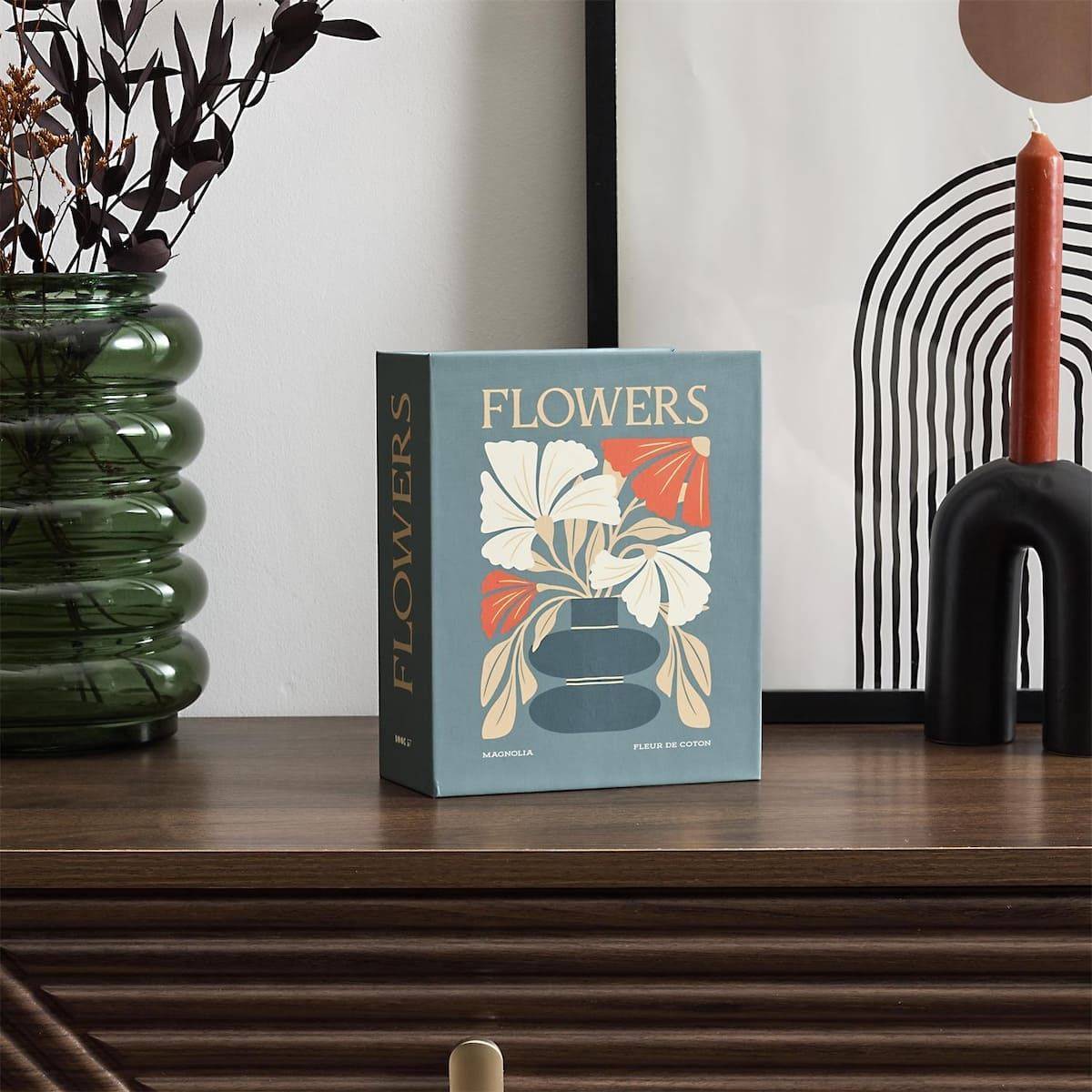 Coffret Maison Coffret Senteur Flower - Bougie, Diffuseur Et Spray - Parfum Magnolia, Fleur De
