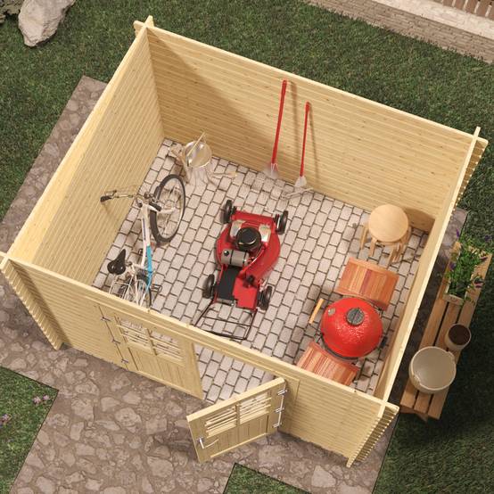 Eden Partenaire Jardin - Abri de jardin en bois 6m² mono pente - 2m98x2m48 - Image 3