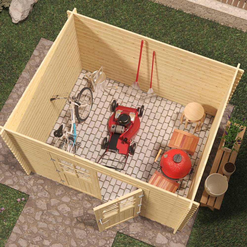 Eden Partenaire Jardin - Abri de jardin en bois 6m² mono pente - 2m98x2m48 - Image 3