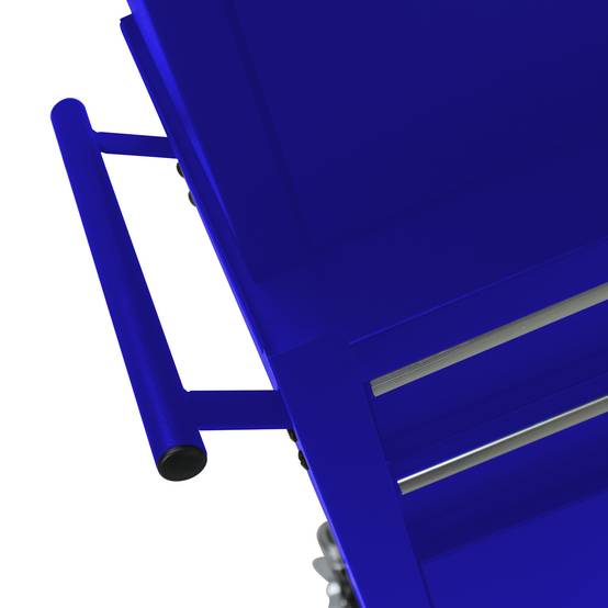 Servante d'Atelier Modulable 2 en 1 Bleue, 6 Tiroirs et Coffre Amovible à Roulettes – ComfortXL Outdoor Living - Image 8