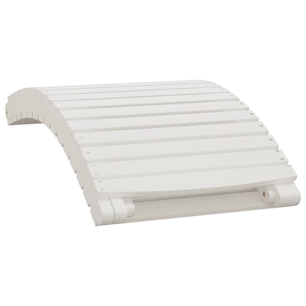 Helloshop26 - Lot de 2 transats chaise longue bain de soleil lit de jardin terrasse meuble d'extérieur blanc 184x55x64 cm bois massif d'acacia - Imagen 3