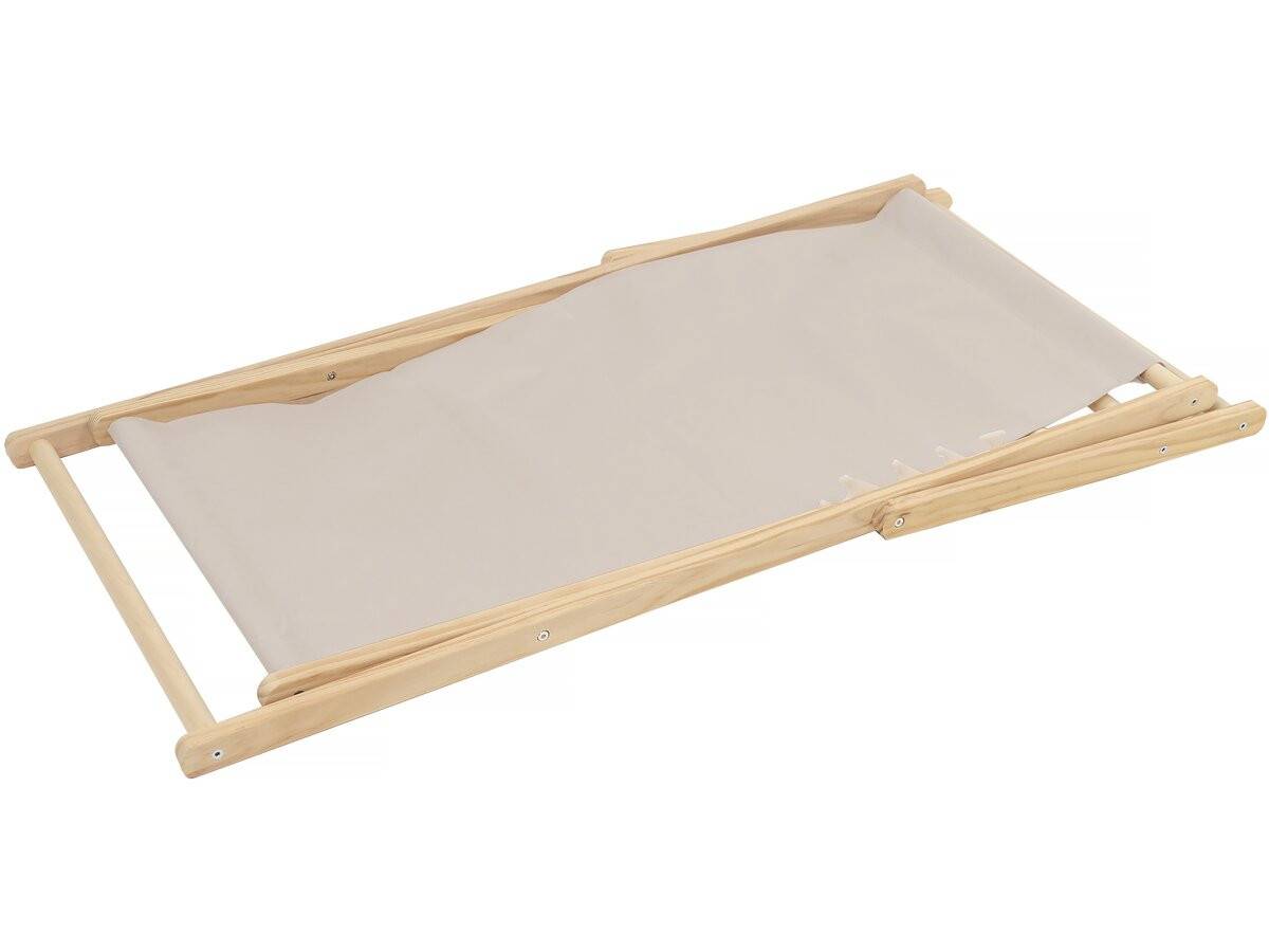 Lot De 2 Transats En Bois "chilienne" - 107 X 56.5 X 81 Cm - Ecru -habitat Et Jardin - Image 3