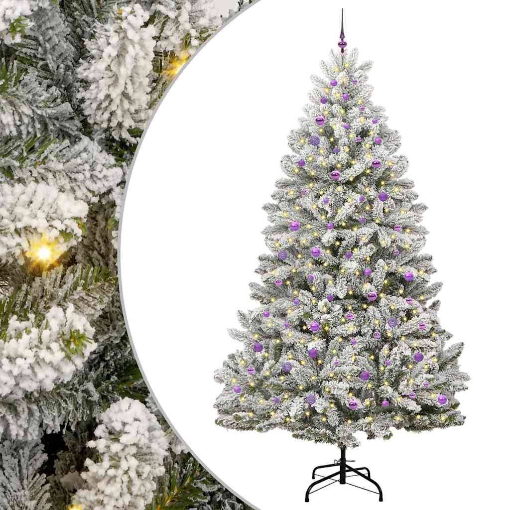 ComfortXL - Sapin de Noël Artificiel 270 cm Blanc Effet Neige, Kit Lumineux Prêt à Décorer – ComfortXL Outdoor Living - Image 2