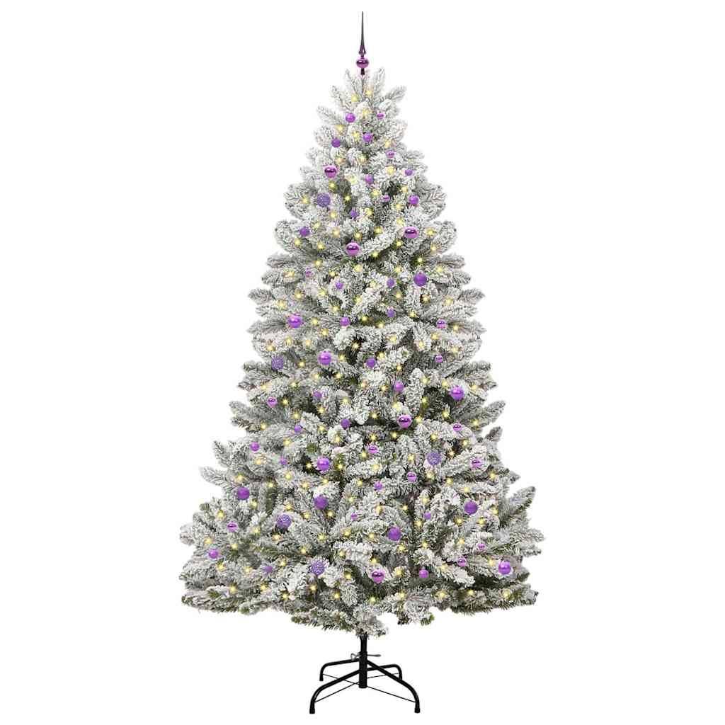 ComfortXL - Sapin de Noël Artificiel 270 cm Blanc Effet Neige, Kit Lumineux Prêt à Décorer – ComfortXL Outdoor Living - Image 3