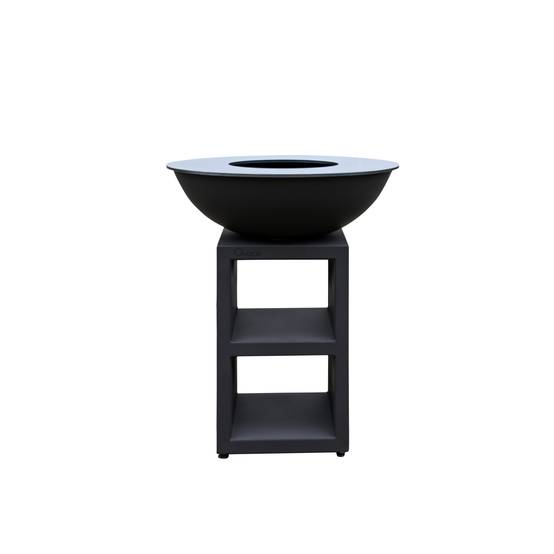 Quoco - Brasero Piatto Medium Noir diam84 + Grille + Spatule + Housse - Image 1