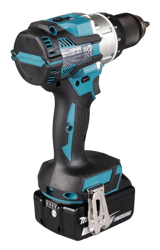 Makita - Perceuse visseuse LXT ® - 18V - MAKITA - avec une batterie 5Ah 18V - chargeur - MAKPAC - DDF489RTJ - Image 4