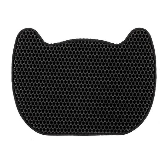 The Concept Factory - Tapis pour Litière "Chat" 50cm Noir - Image 1