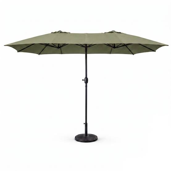 Parasol rectangulaire double 27x46m vert VENICE - Image 1