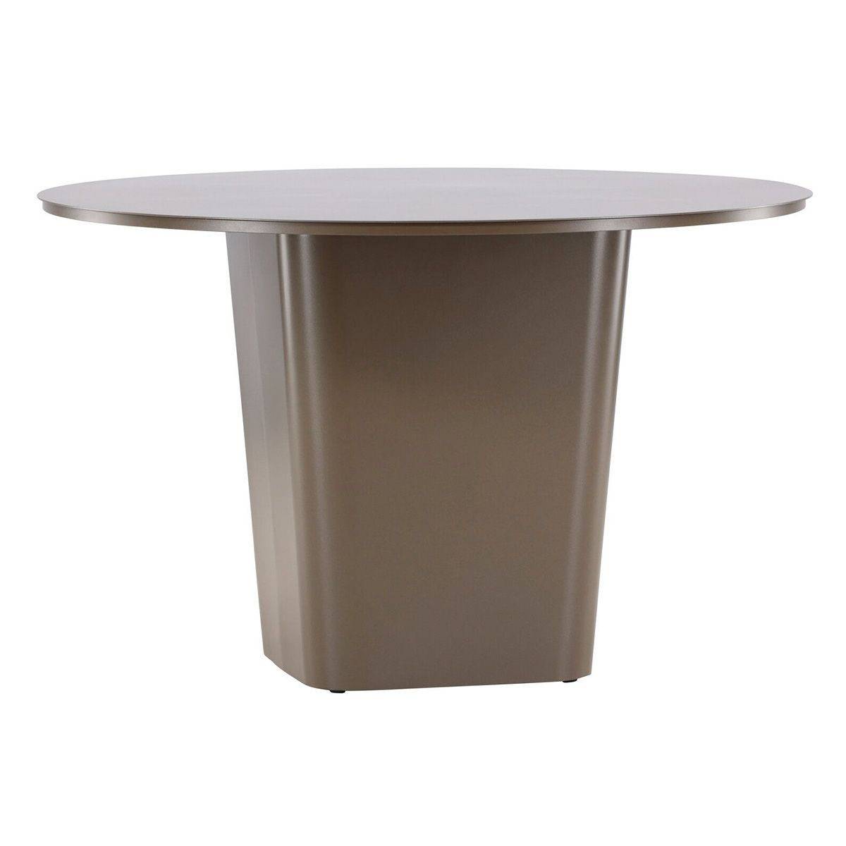 Table de Jardin Ronde "Santa Fe" 120cm Marron - Image 1