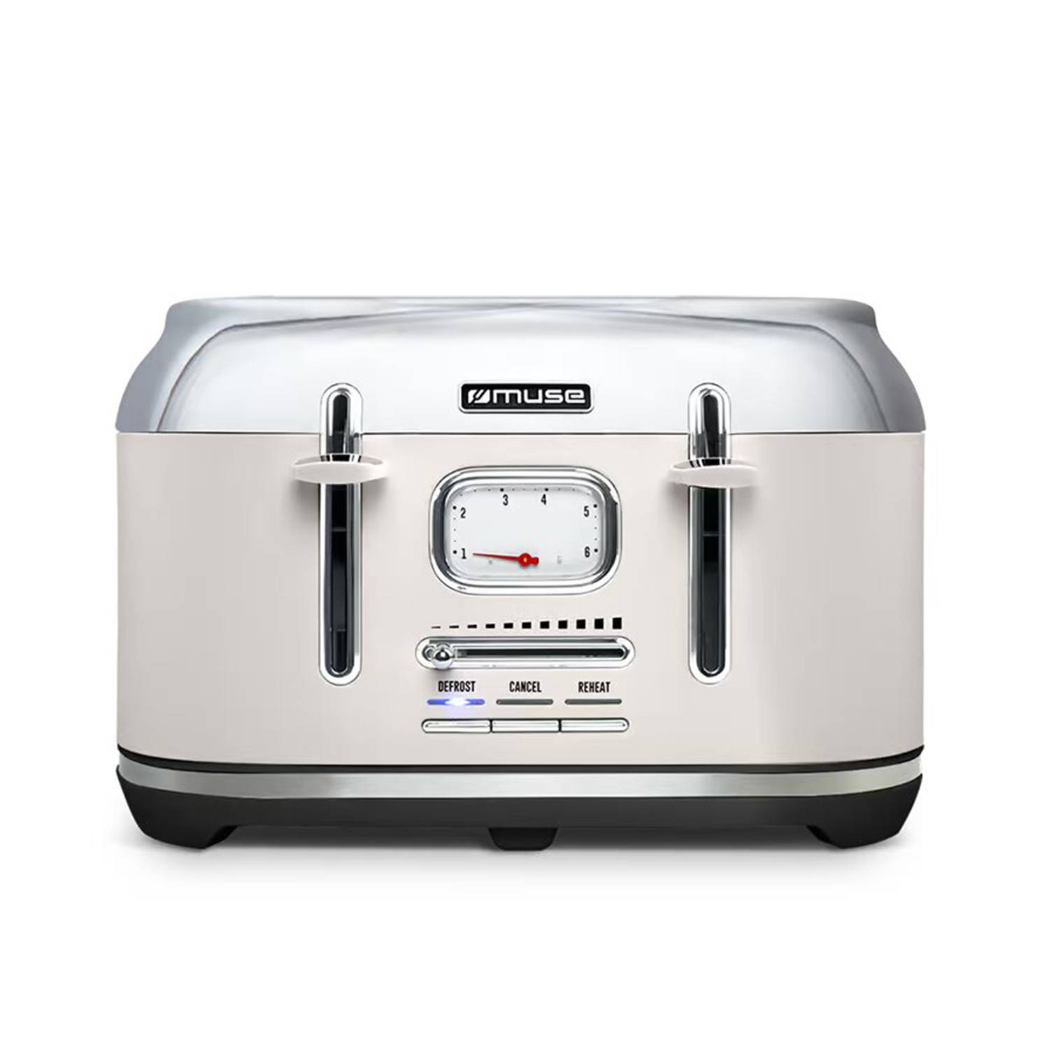 Grille-pains 4 fentes 1800w crème/inox MS131SC Muse - Image 4