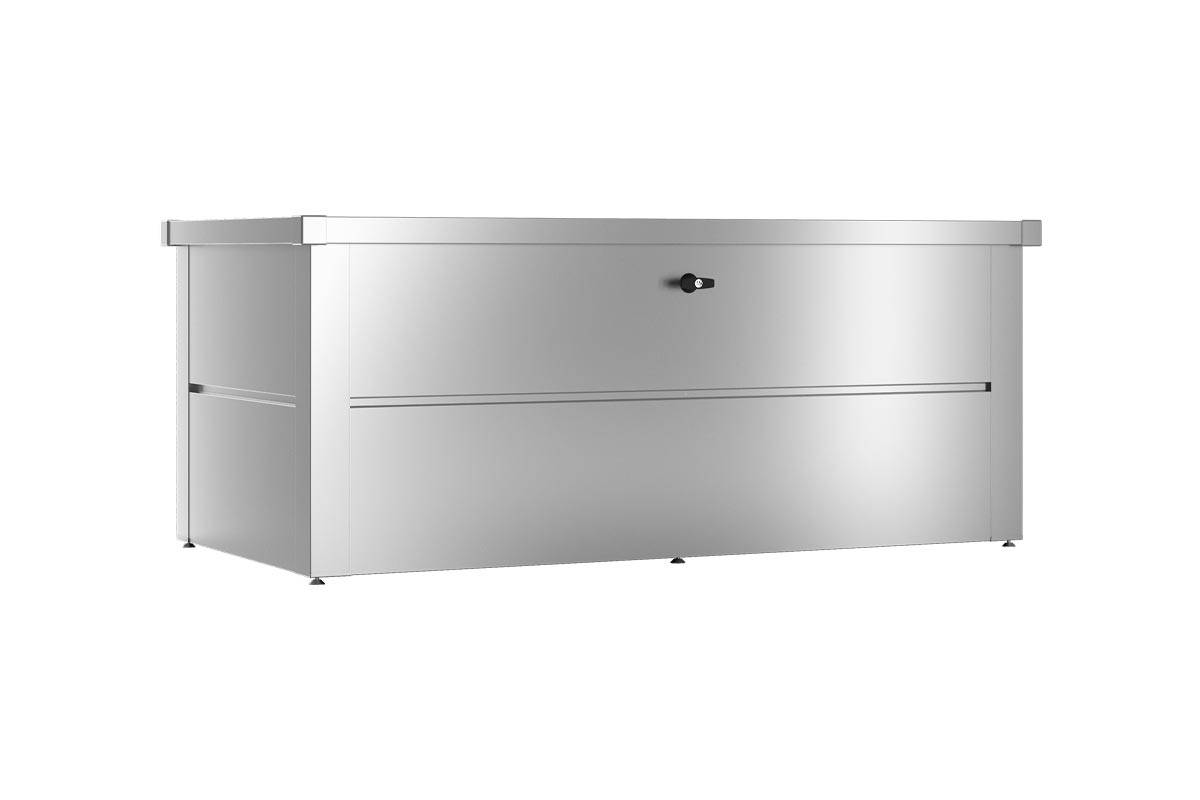 Guardi - Coffre de jardin - taille M - Argent métallisé - 165x85x69 - acier Guardi - Imagen 1