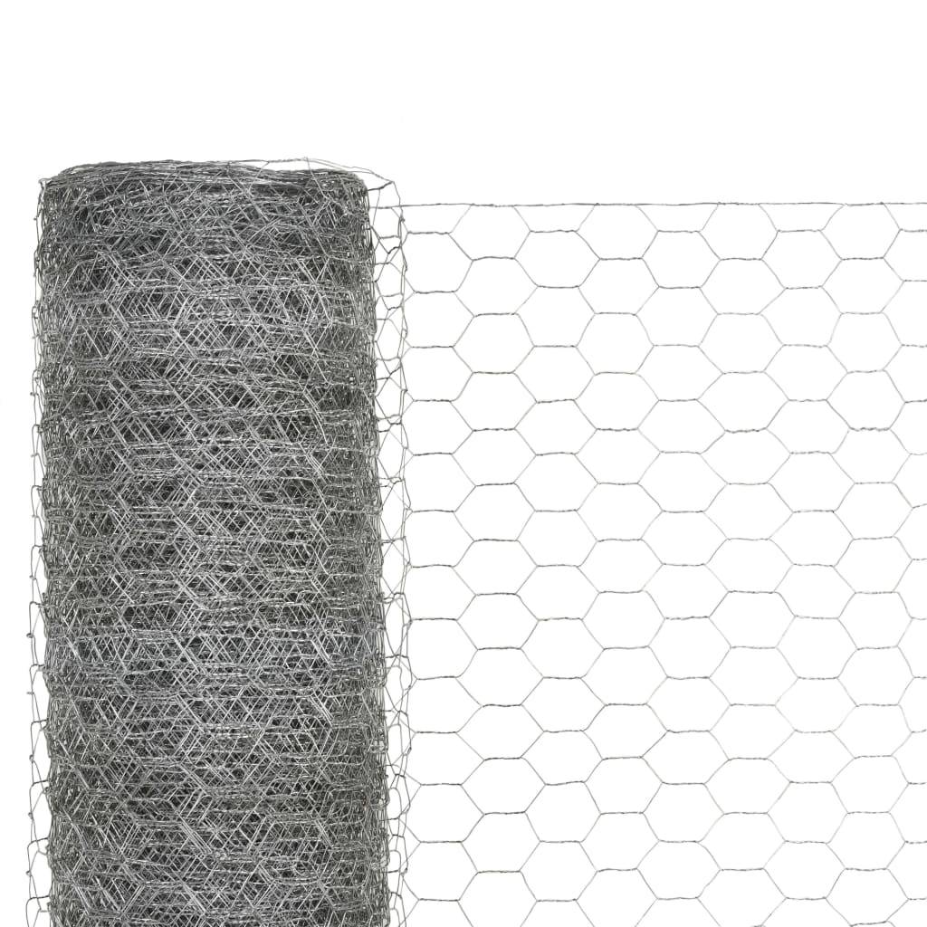 ComfortXL - Grillage Poule Acier Galvanisé Clôture Souple Élevage 36mm 25x1,2m - ComfortXL Outdoor Living - Image 3