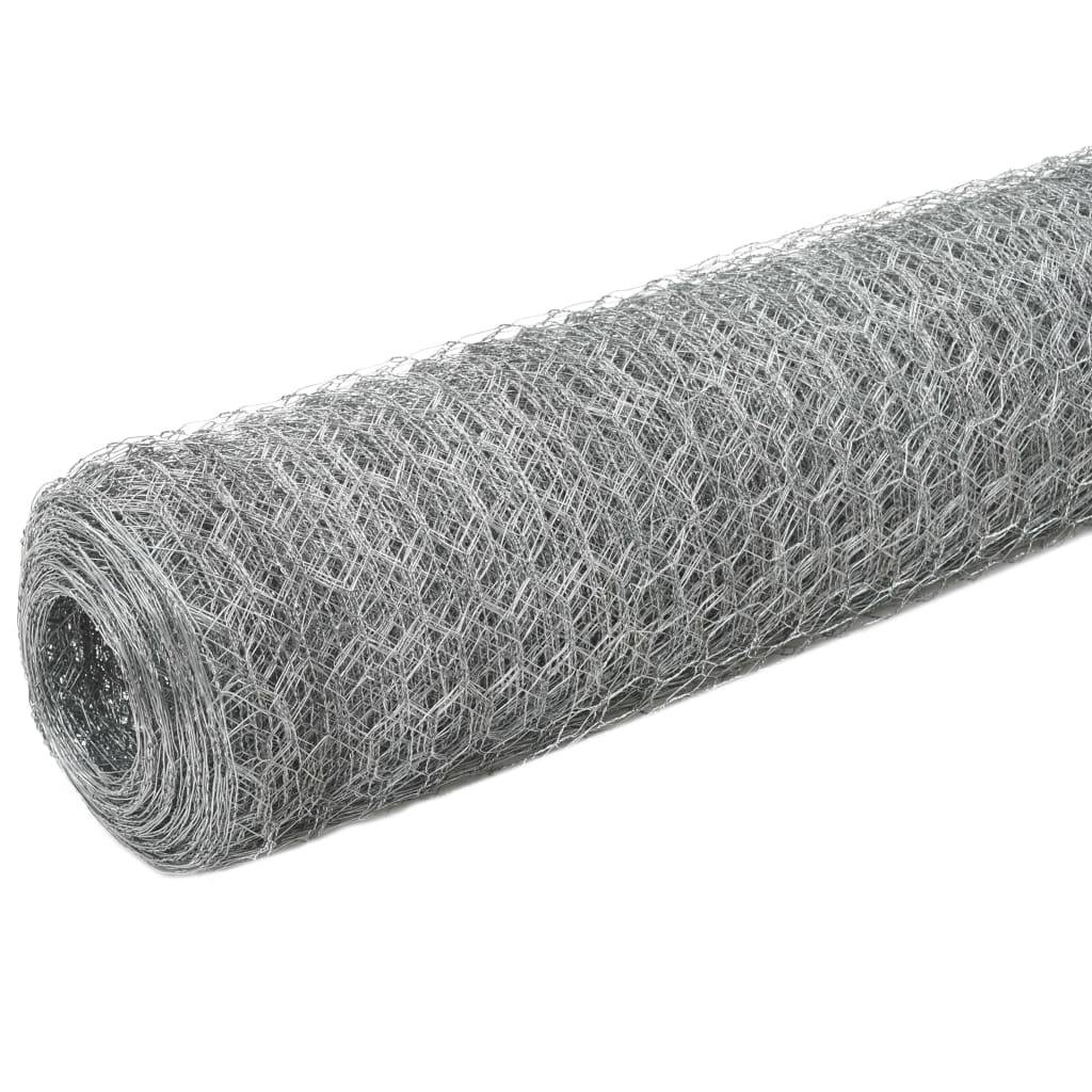 ComfortXL - Grillage Poule Acier Galvanisé Clôture Souple Élevage 36mm 25x1,2m - ComfortXL Outdoor Living - Image 2
