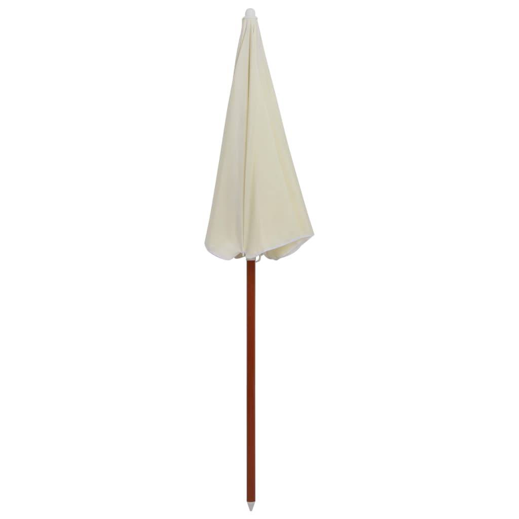 Helloshop26 - Parasol avec mât en acier 180 cm sable - Image 2