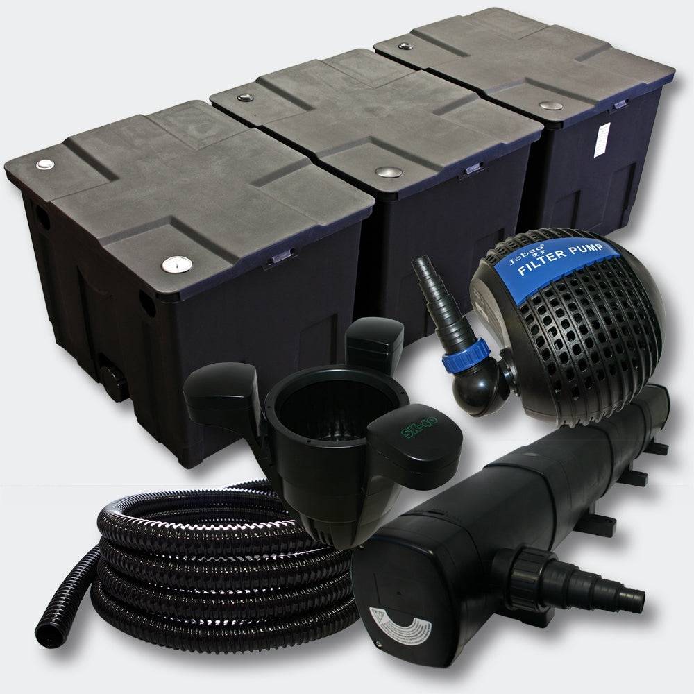 Helloshop26 - Kit:Filtration de Bassin 90000l 72 Watts UVC Stérilisateur Pompe Skimmer