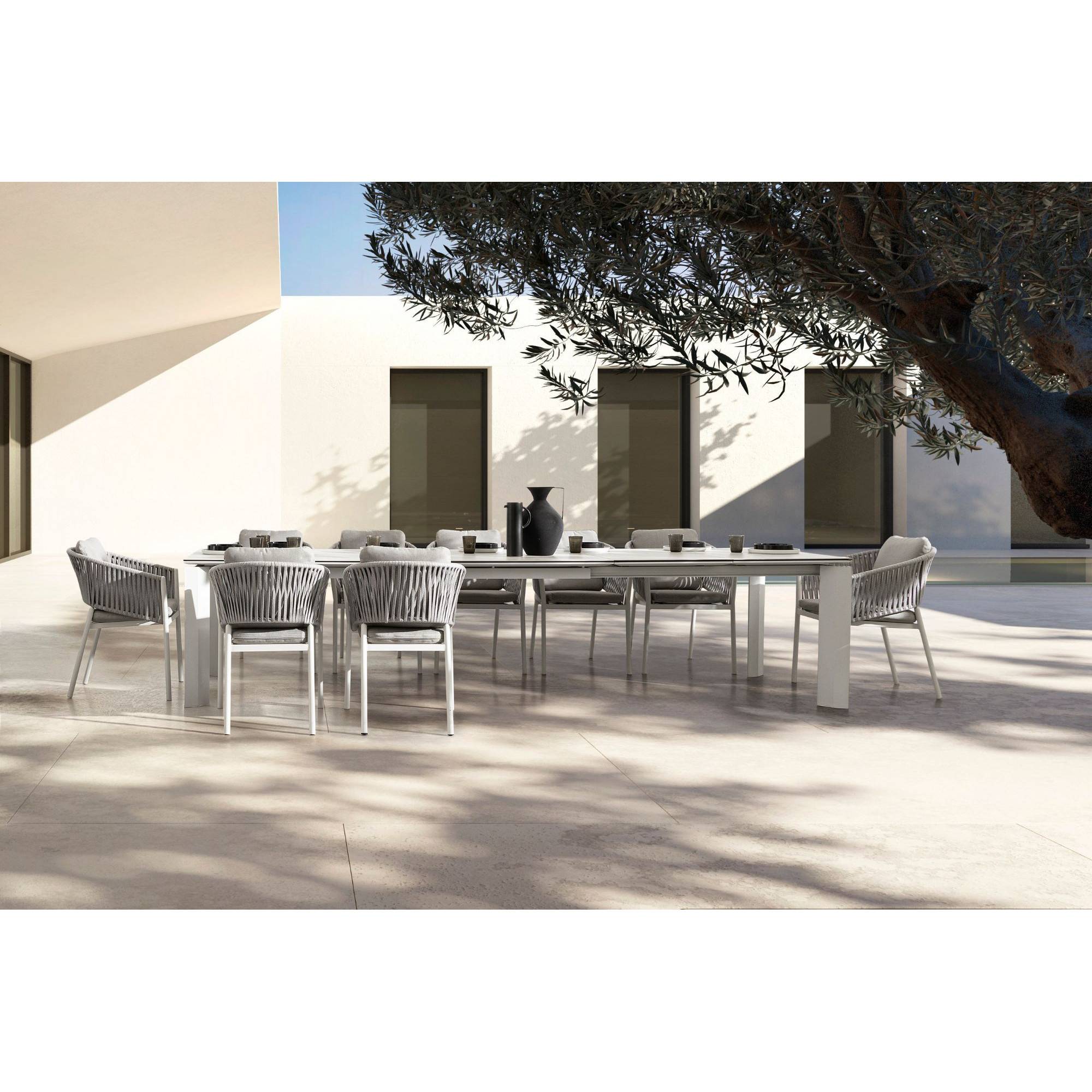 Autre - Fauteuils de jardin en métal et polypropylène (lot de 4) - CANNES - Imagen 2