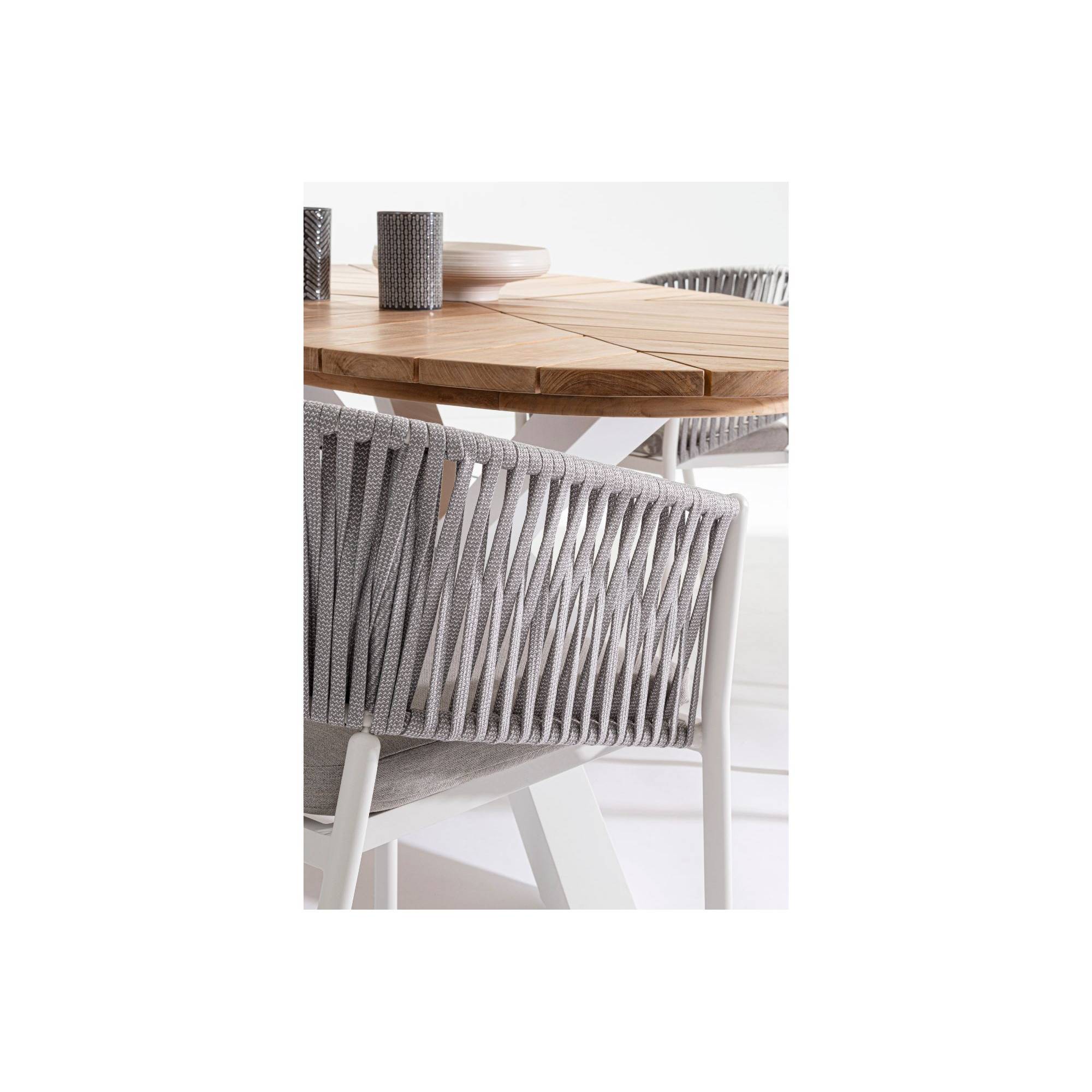 Autre - Fauteuils de jardin en métal et polypropylène (lot de 4) - CANNES - Imagen 7