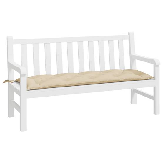 Coussin de banc de jardin beige 150x50x7 cm tissu oxford P101 - Image 3