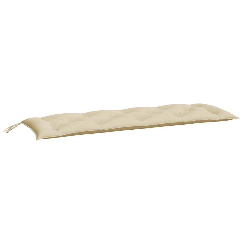 Coussin de banc de jardin beige 150x50x7 cm tissu oxford P101 - Image 1